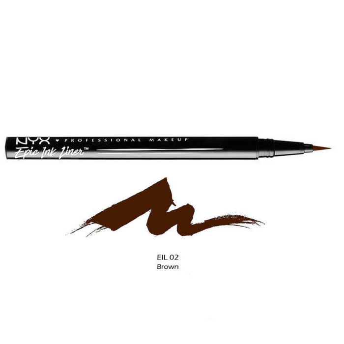 NYX Epic Ink Liner, Waterproof Liquid Eyeliner - Brown