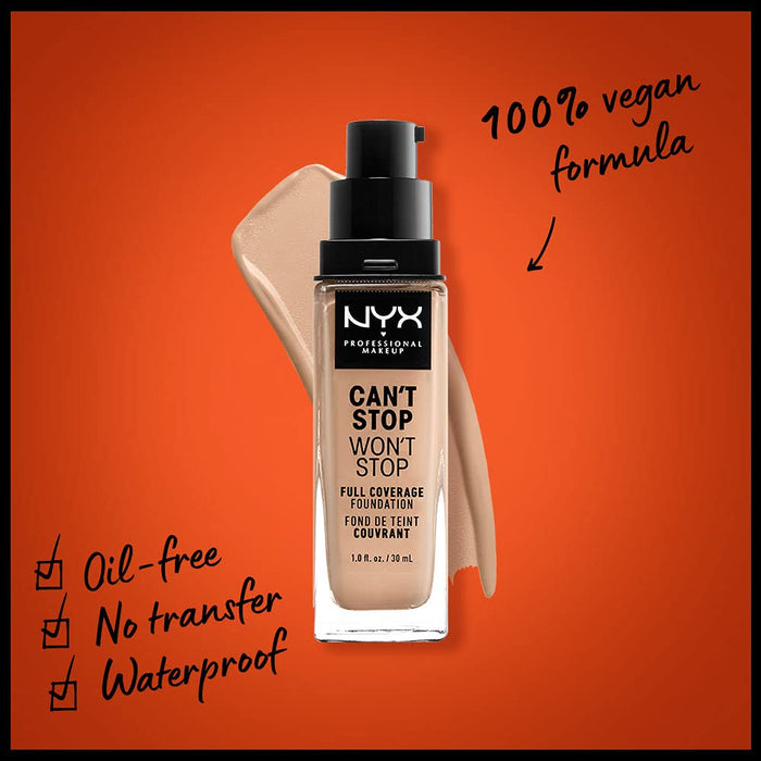 NYX Can't Stop Won't Stop Full Coverage Foundation No. 07 Natural