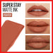 -Maybelline New York Super Stay Matte Ink Liquid Lipstick -  75 Fighter - nude, Buy online in Egypt ,3600531469436