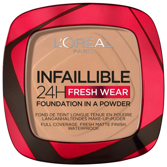 L'oreal Paris Infallible Fresh Wear Foundation in a Powder, Up to 24 Hour Wear No. 220 Sand